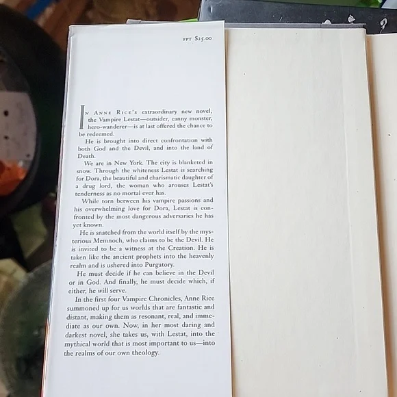 Memnoch the Devil The Vampire Chronicles Anne Rice - Picture 3 of 3